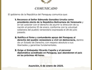 PARAGUAI NÃO ACEITA MADURO E EXPULSA DIPLOMATAS VENEZUELANOS..