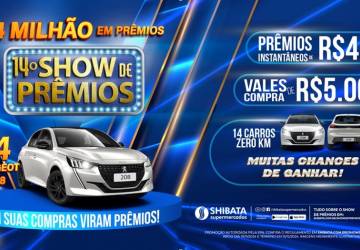 Shibata lança 14ª edição do Show de Prêmios