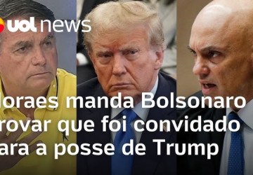 Moraes pede a Bolsonaro que apresente convite para posse de Trump