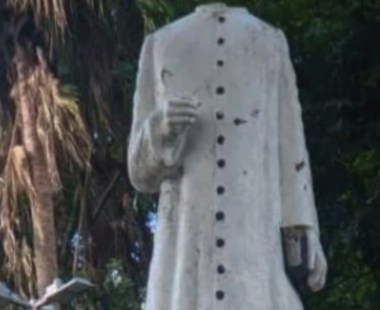 Identificado suspeito de vandalizar estátua de Padre Cícero em Suzano