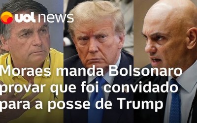 Moraes pede a Bolsonaro que apresente convite para posse de Trump