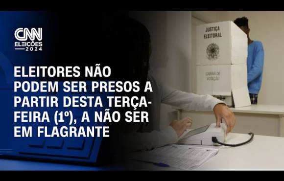 Eleitores não podem ser presos a partir desta terça