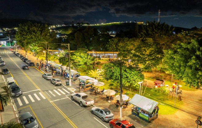 Guararema tem feira gastronômica noturna aos finais de semana até o início de fevereiro